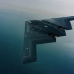 Aeronave B-2 Spirit durante missão estratégica